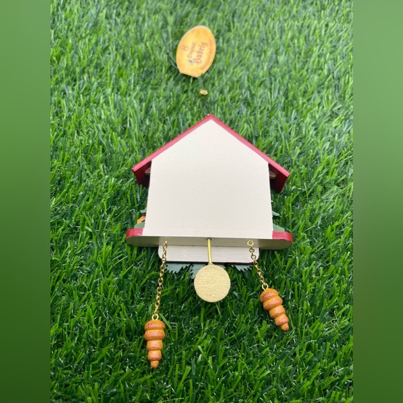 Authentic Hubrig Volkskunst German Erzgebirge Handcrafted Cuckoo Clock Ornament - Picture 6 of 9